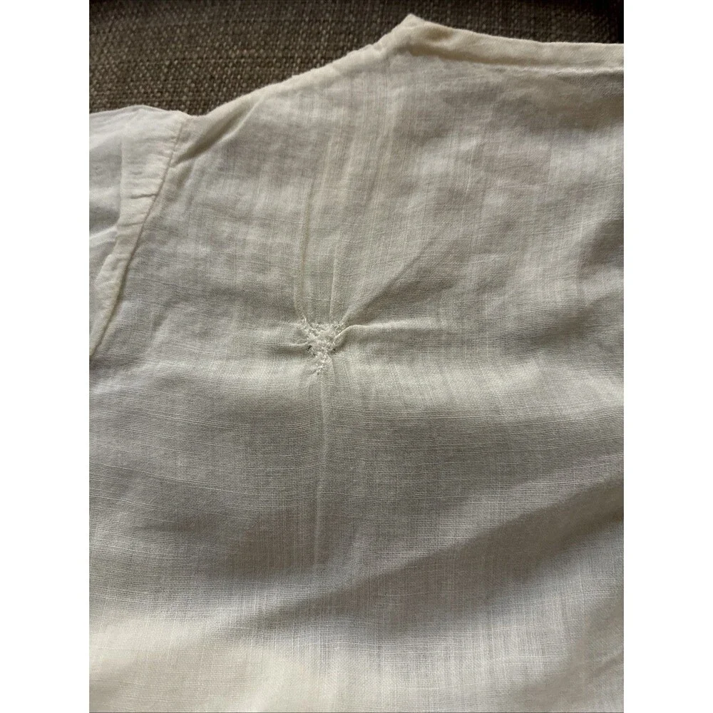 Lot of 3 Vintage Baby Dresses Day Gowns Handmade Embroidered White Pintuck